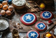 biscoitos Escudo do Capitão América