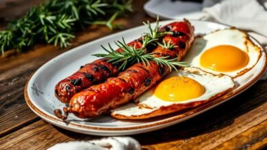 assado de chorizo e ovo