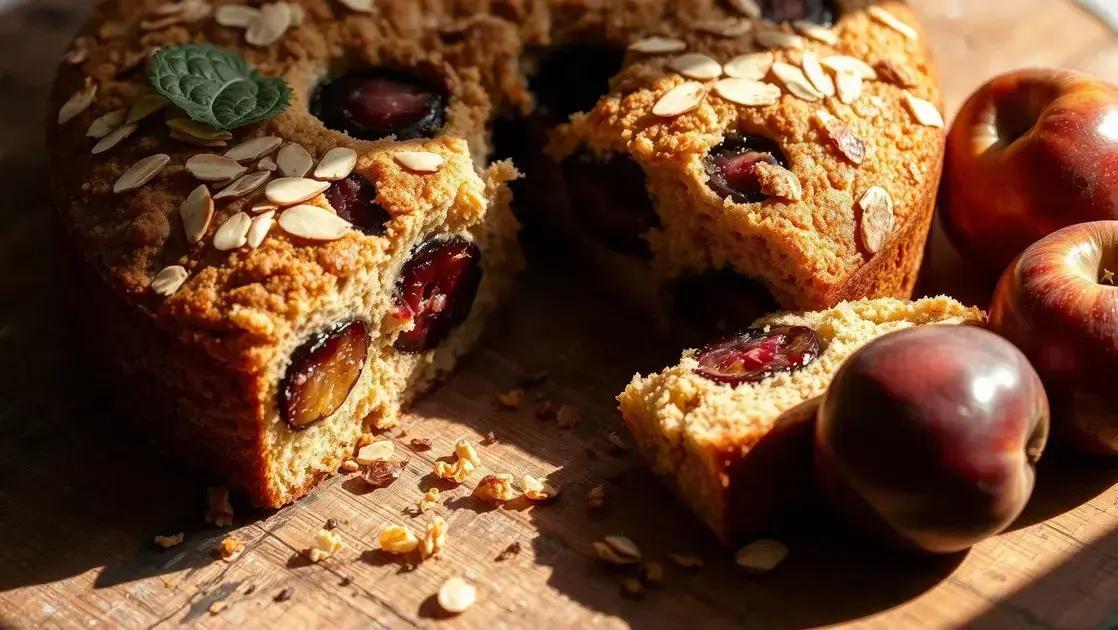 Bolo de ameixa