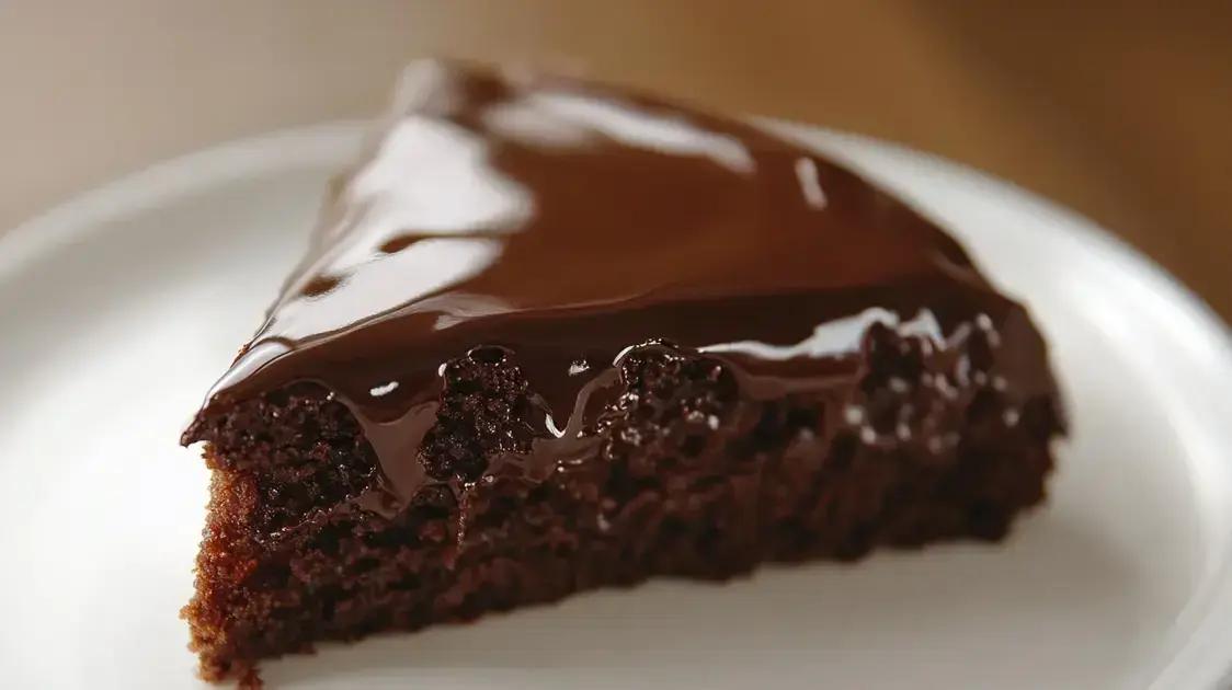 Bolo de chocolate úmido