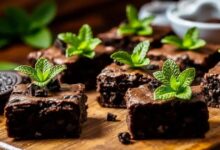 Brownies de Oreo com menta
