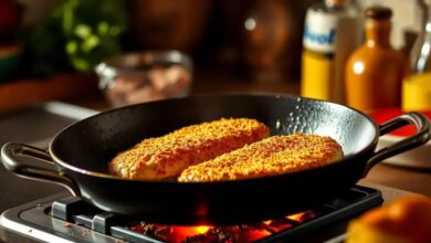Filé de porco à milanesa