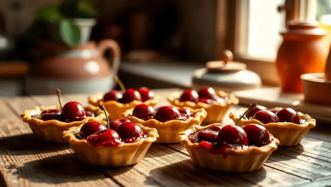 Mini tortas de cereja