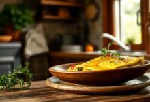 Omelete de frango com abobrinha