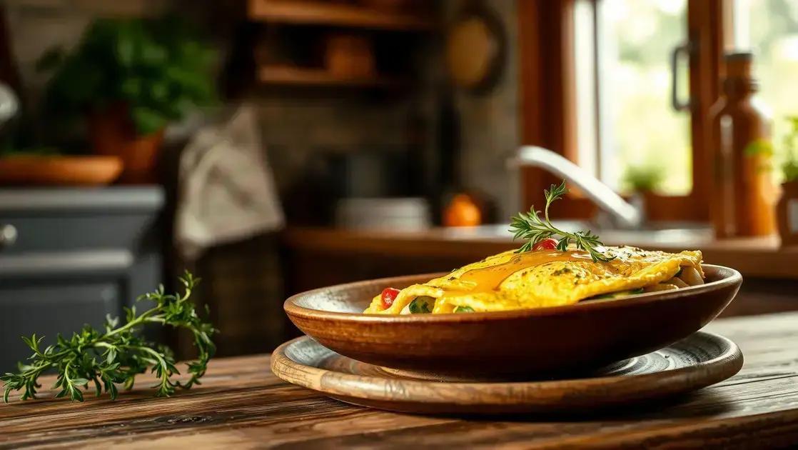 Omelete de frango com abobrinha