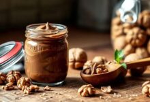 Pasta de chocolate e nozes