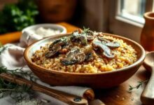 Risoto de arroz integral