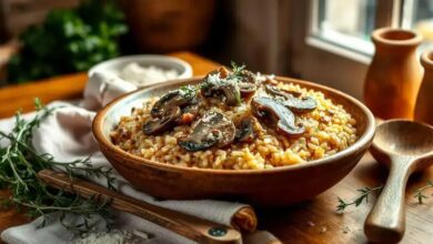 Risoto de arroz integral
