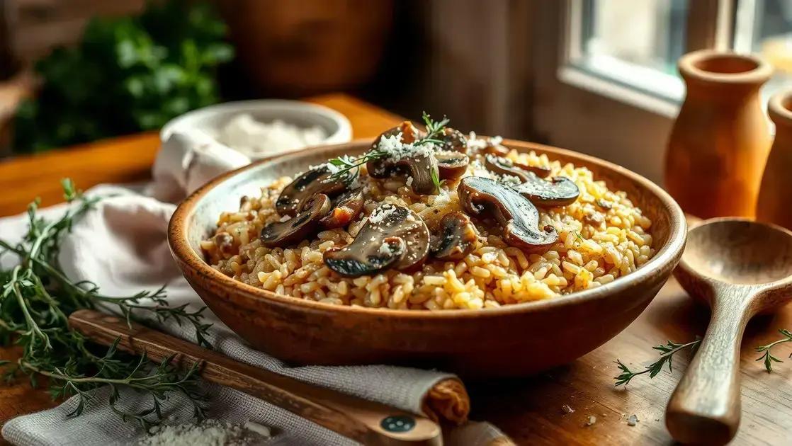 Risoto de arroz integral