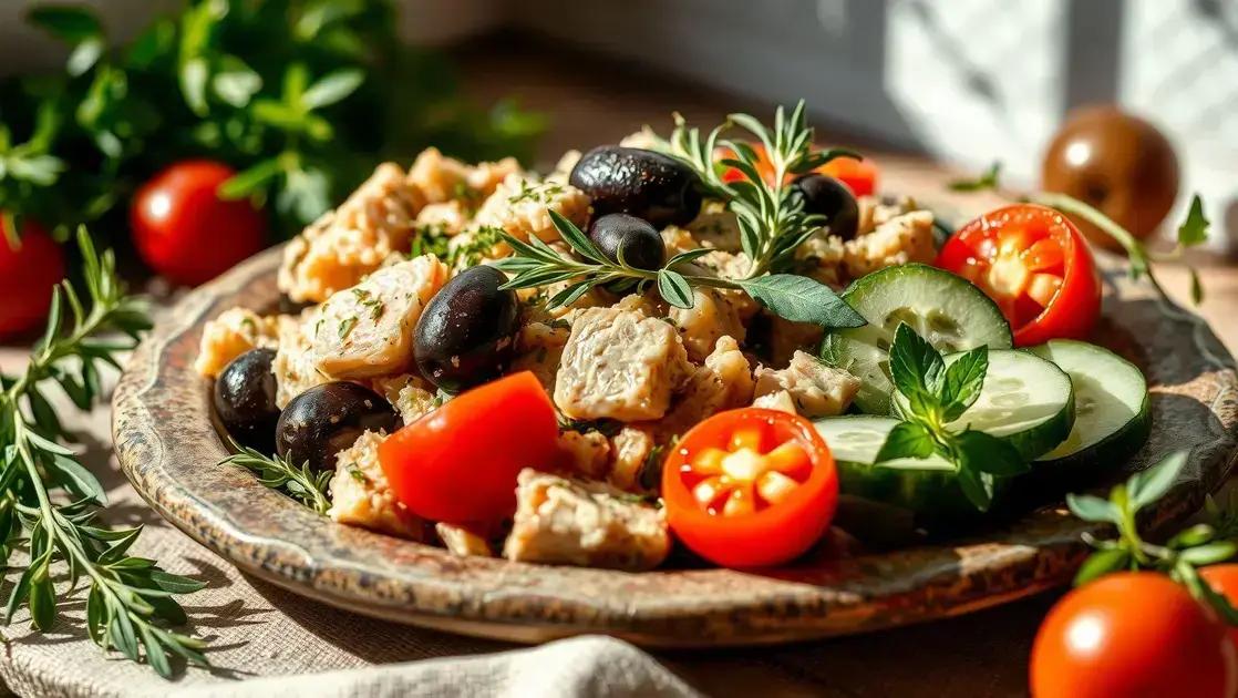 salada de atum mediterrânea