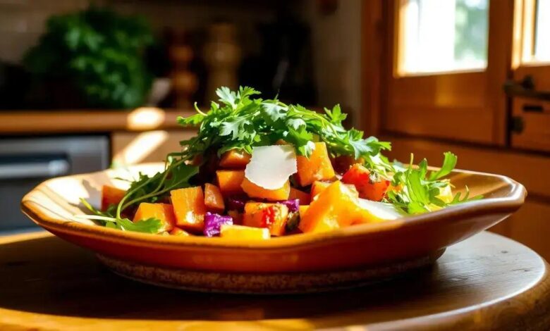 Salada simples de abóbora