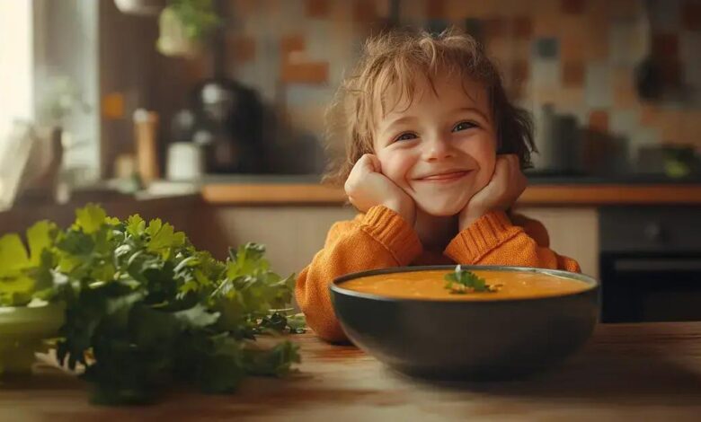 Sopa de batata-doce e aipo