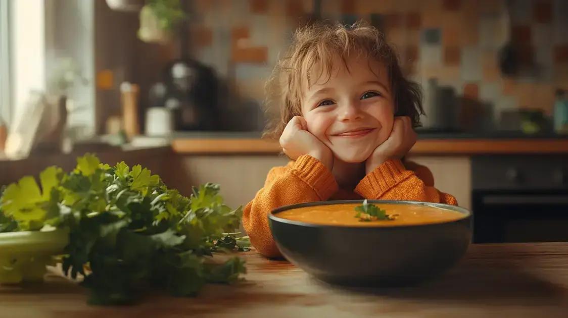 Sopa de batata-doce e aipo