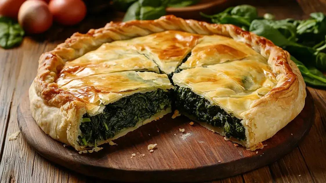torta de espinafre com massa caseira