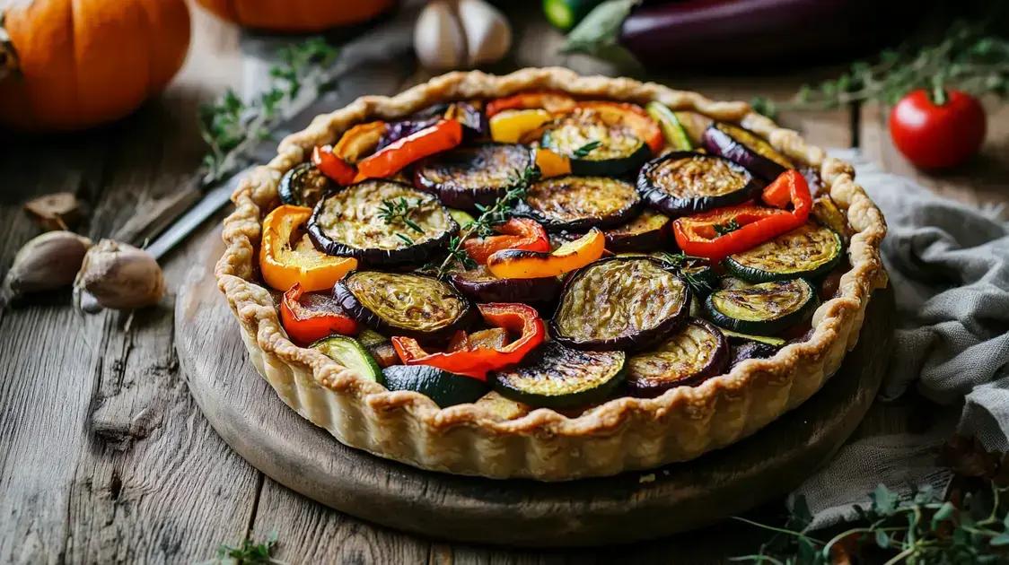 Torta de legumes assados
