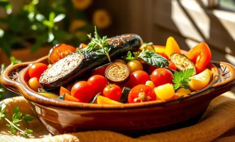 Assado de legumes de verão