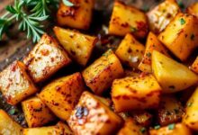 Batatas picantes temperadas