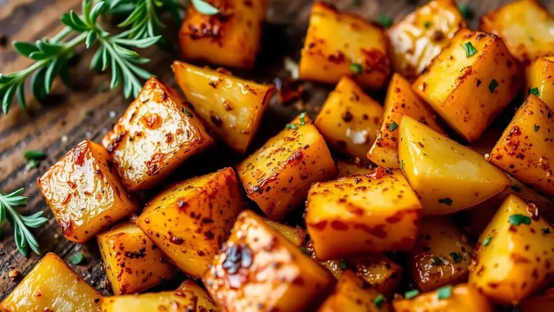 Batatas picantes temperadas