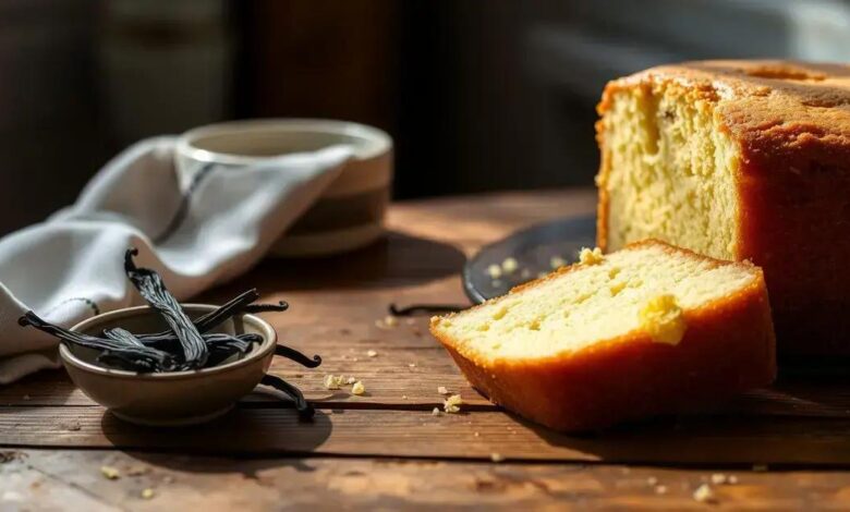bolo de baunilha