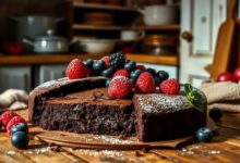 Bolo de brownie sem glúten e sem lactose