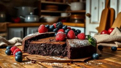 Bolo de brownie sem glúten e sem lactose
