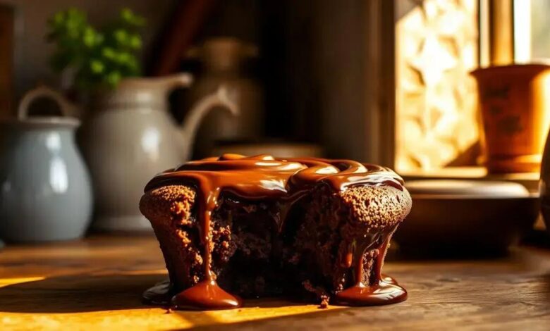 Bolo de caneca de chocolate