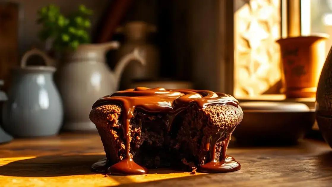 Bolo de caneca de chocolate
