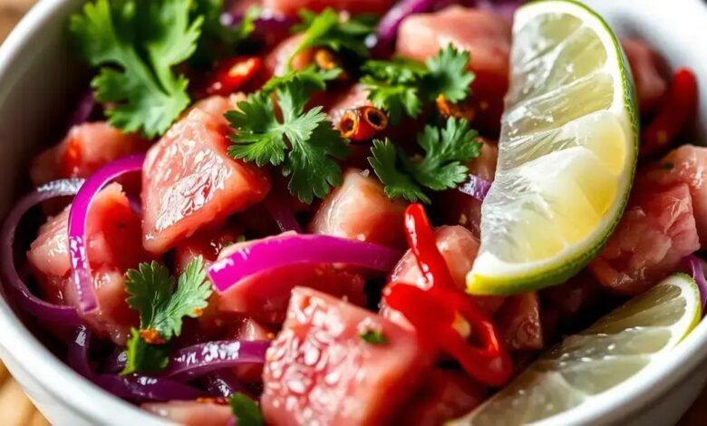 Ceviche de atum ahi