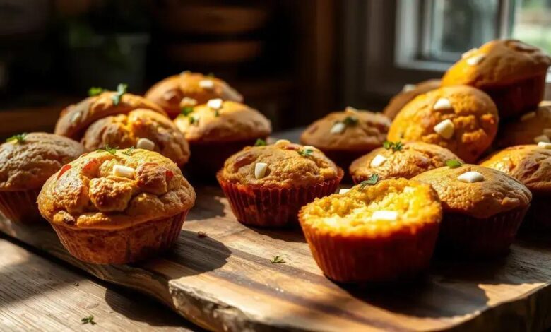 muffins salgados de milho