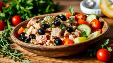 Salada de atum mediterrânea