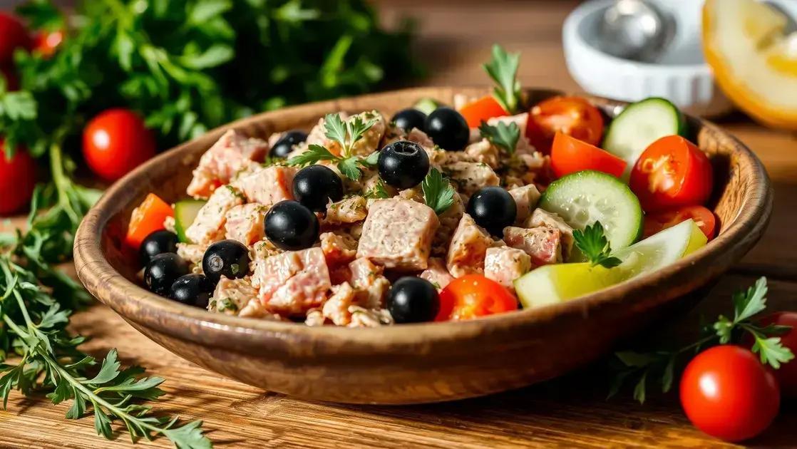 Salada de atum mediterrânea