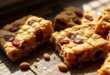 Barra de biscoito de amêndoa