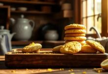 Biscoitos de limão com manteiga