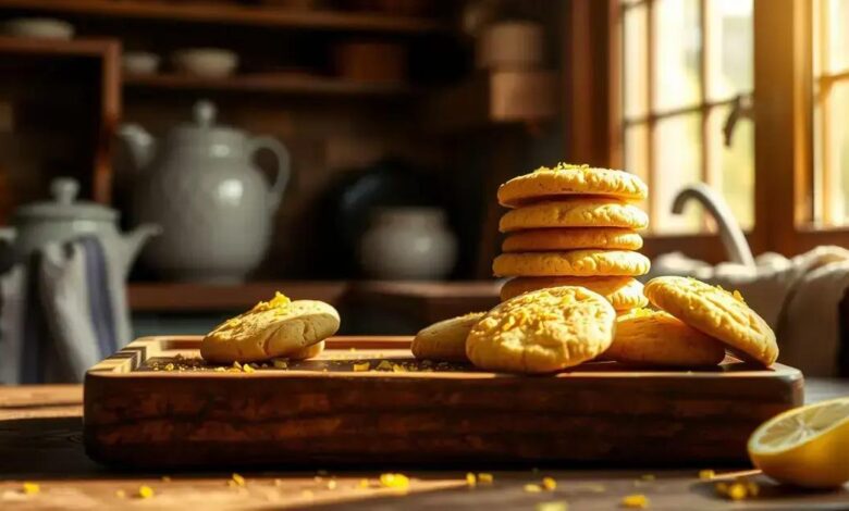 Biscoitos de limão com manteiga