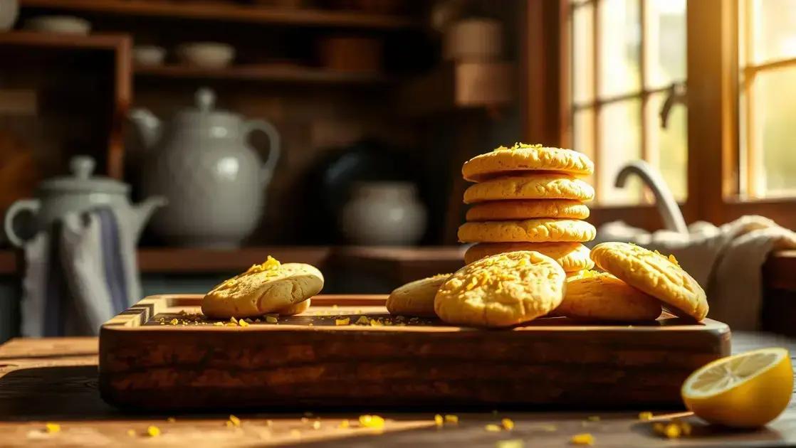 Biscoitos de limão com manteiga