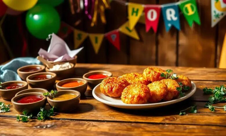 Bolinhos de arroz para festa