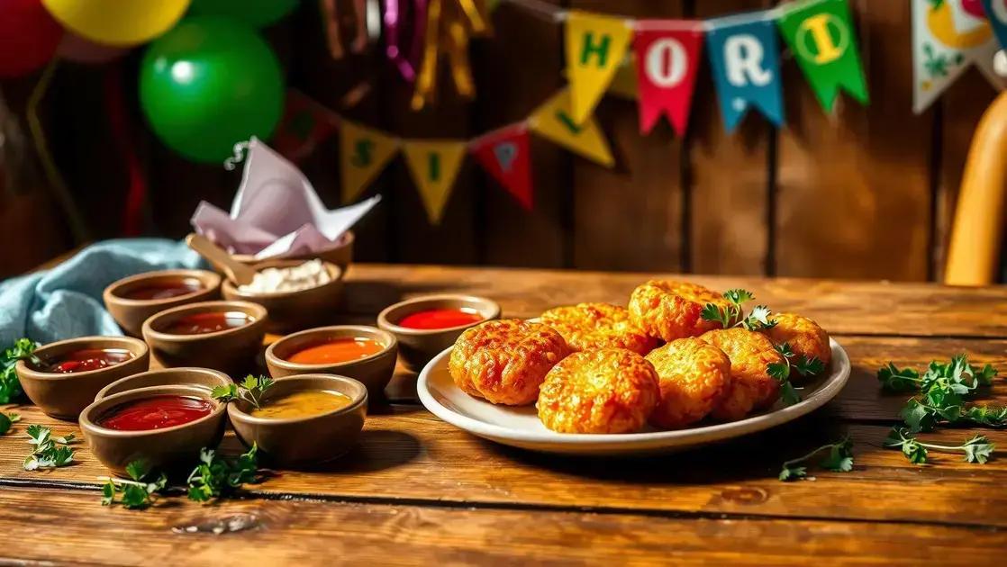 Bolinhos de arroz para festa