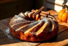Bolo bundt vegano de abóbora