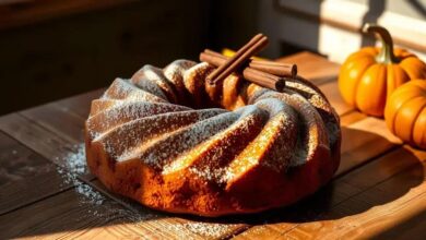 Bolo bundt vegano de abóbora