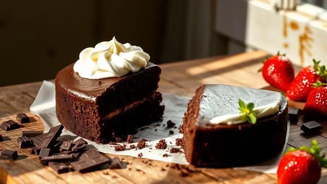 Bolo de chocolate sem farinha