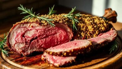 Costela de prime rib tradicional com crosta de alho