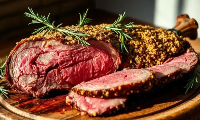 Costela de prime rib tradicional com crosta de alho
