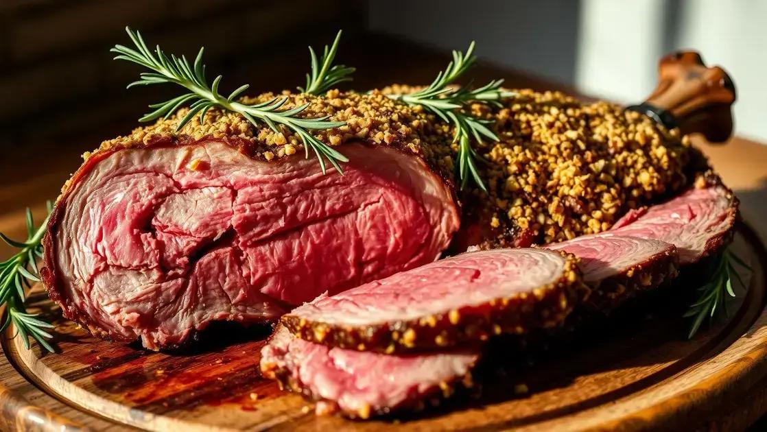 Costela de prime rib tradicional com crosta de alho