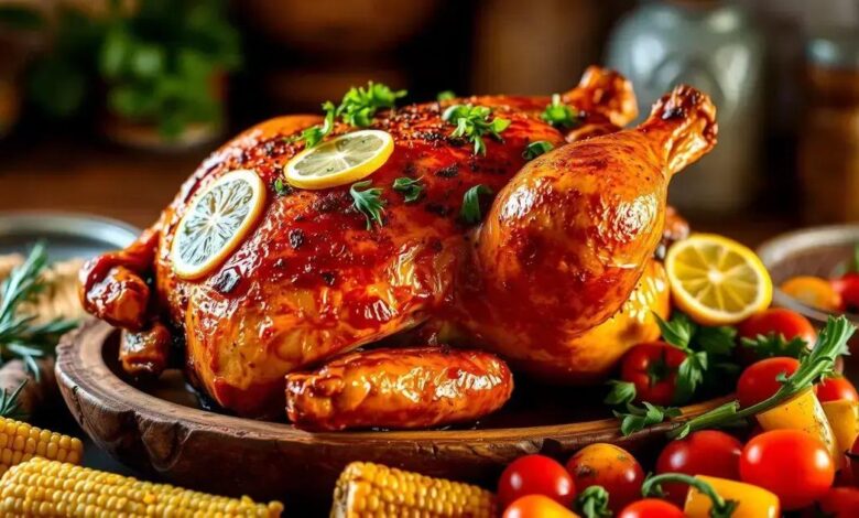 Frango assado peruano