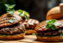 Hambúrgueres de cordeiro