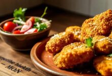 Nuggets de frango com parmesão