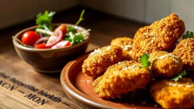 Nuggets de frango com parmesão