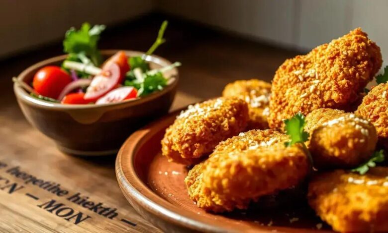 Nuggets de frango com parmesão