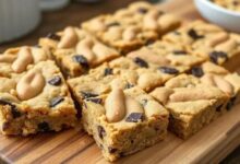 barras de biscoito de manteiga de amendoim