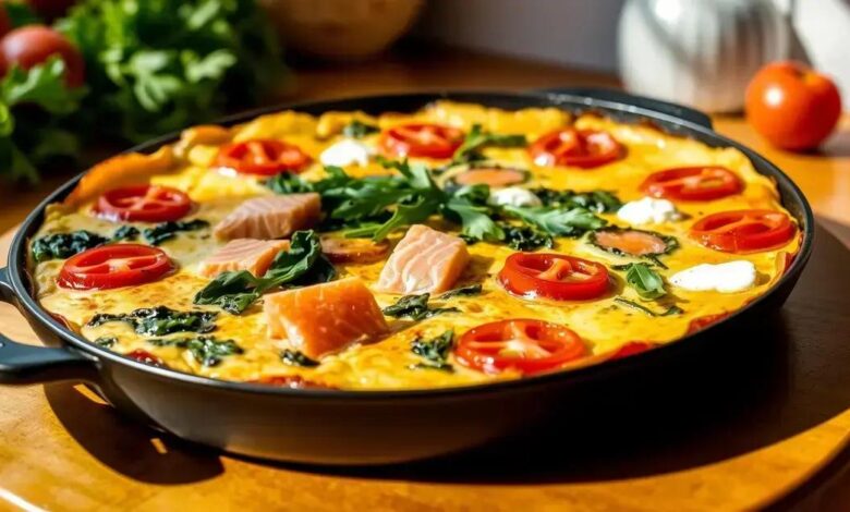 Frittata de salmão